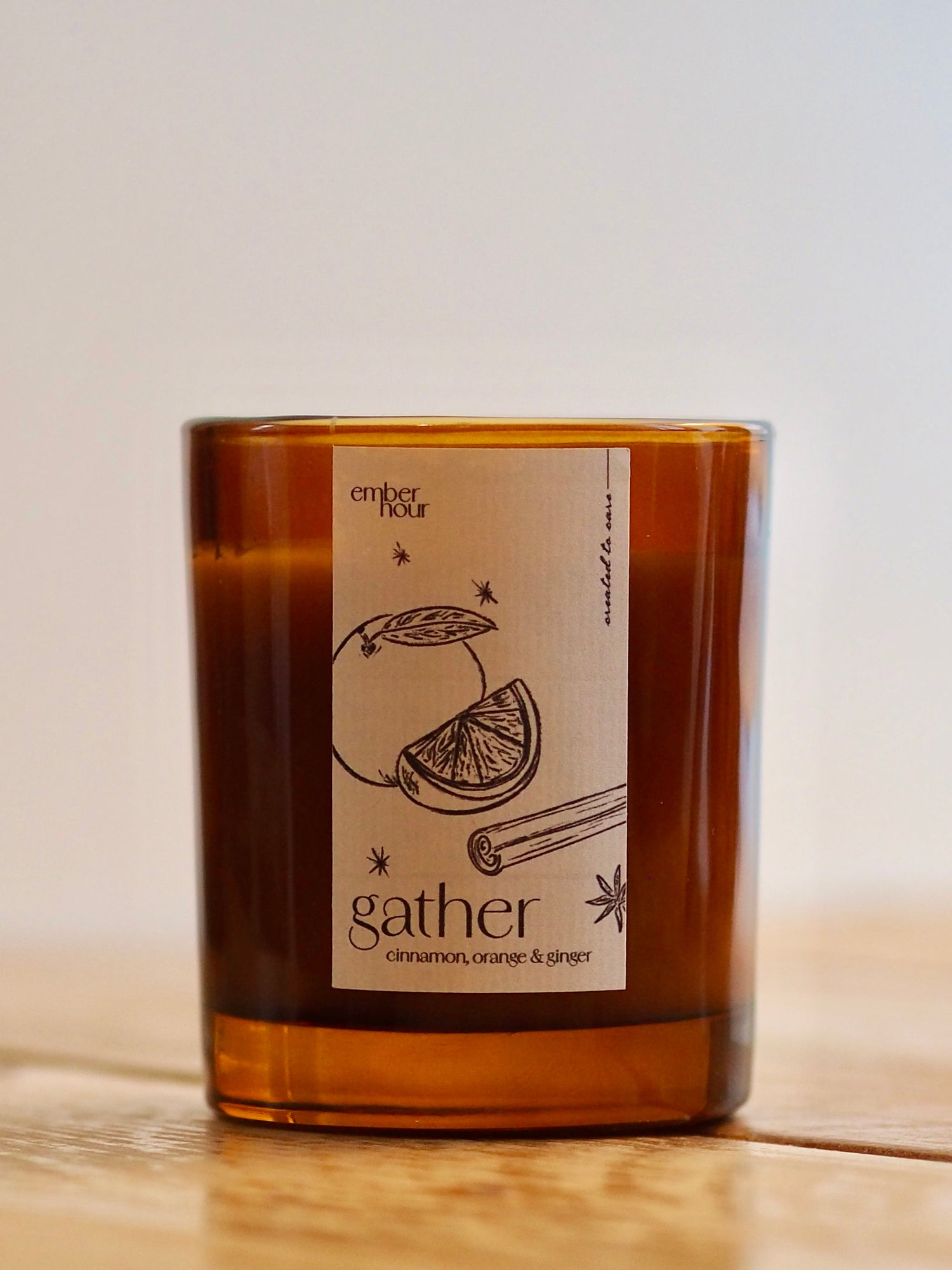 'Gather' Christmas Candle'
